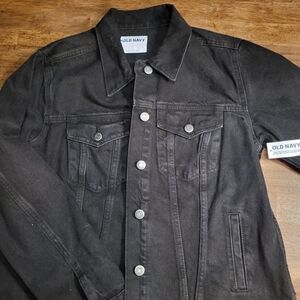 Old Navy Men's Black Denim Jacket